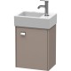 Тумба базальт матовый 36,4 см Duravit Brioso BR4049R1043