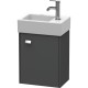 Тумба графит матовый 36,4 см Duravit Brioso BR4049R1049