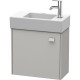 Тумба бетонно-серый матовый 48,4 см Duravit Brioso BR4051L0707