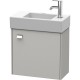 Тумба бетонно-серый матовый 48,4 см Duravit Brioso BR4051R1007