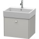 Тумба бетонно-серый матовый 58,4 см Duravit Brioso BR405300707