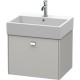 Тумба бетонно-серый матовый 58,4 см Duravit Brioso BR405301007