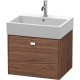 Тумба темный орех 58,4 см Duravit Brioso BR405301021