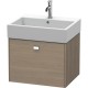 Тумба серый дуб 58,4 см Duravit Brioso BR405301035