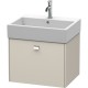 Тумба тауп матовый 58,4 см Duravit Brioso BR405301091