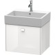 Тумба белый глянец 58,4 см Duravit Brioso BR405302222