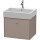 Тумба базальт матовый 58,4 см Duravit Brioso BR405304343