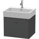 Тумба графит матовый 58,4 см Duravit Brioso  BR405304949