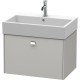 Тумба бетонно-серый матовый 68,4 см Duravit Brioso BR405401007