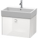 Тумба белый глянец 68,4 см Duravit Brioso BR405401022