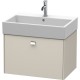 Тумба тауп матовый 68,4 см Duravit Brioso BR405401091