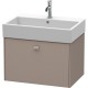 Тумба базальт матовый 68,4 см Duravit Brioso BR405404343