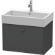 Тумба графит матовый 68,4 см Duravit Brioso BR405404949