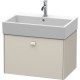 Тумба тауп матовый 68,4 см Duravit Brioso BR405409191