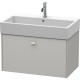 Тумба бетонно-серый матовый 78,4 см Duravit Brioso BR405500707