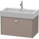 Тумба базальт матовый 78,4 см Duravit Brioso BR405501043