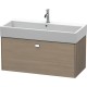 Тумба серый дуб 98,4 см Duravit Brioso BR405601035