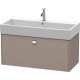 Тумба базальт матовый 98,4 см Duravit Brioso BR405601043