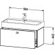 Тумба белый глянец 98,4 см Duravit Brioso BR405602222