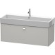 Тумба бетонно-серый матовый 118,4 см Duravit Brioso BR405701007