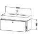 Тумба черный дуб 118,4 см Duravit Brioso BR405701016