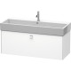 Тумба белый матовый 118,4 см Duravit Brioso BR405701018