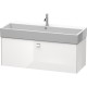 Тумба белый глянец 118,4 см Duravit Brioso BR405701022