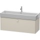 Тумба тауп матовый 118,4 см Duravit Brioso BR405701091