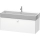 Тумба белый матовый 118,4 см Duravit Brioso BR405701818