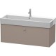 Тумба базальт матовый 118,4 см Duravit Brioso BR405704343