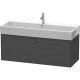 Тумба графит матовый 118,4 см Duravit Brioso BR405704949