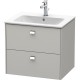 Тумба бетонно-серый матовый 62 см Duravit Brioso BR410101007