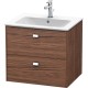 Тумба темный орех 62 см Duravit Brioso BR410101021