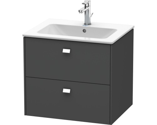 Тумба графит матовый 62 см Duravit Brioso BR410101049