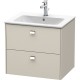 Тумба тауп матовый 62 см Duravit Brioso BR410101091