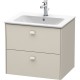 Тумба тауп матовый 62 см Duravit Brioso BR410109191