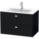 Тумба черный дуб 82 см Duravit Brioso BR410201016