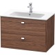 Тумба темный орех 82 см Duravit Brioso BR410201021