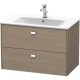 Тумба серый дуб 82 см Duravit Brioso BR410201035