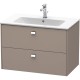 Тумба базальт матовый 82 см Duravit Brioso BR410201043