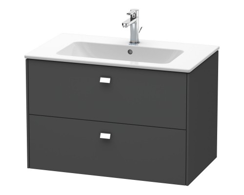 Тумба графит матовый 82 см Duravit Brioso BR410201049