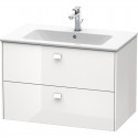 Тумба белый глянец 82 см Duravit Brioso BR410202222 Тумба белый глянец 82 см Duravit Brioso BR410202222