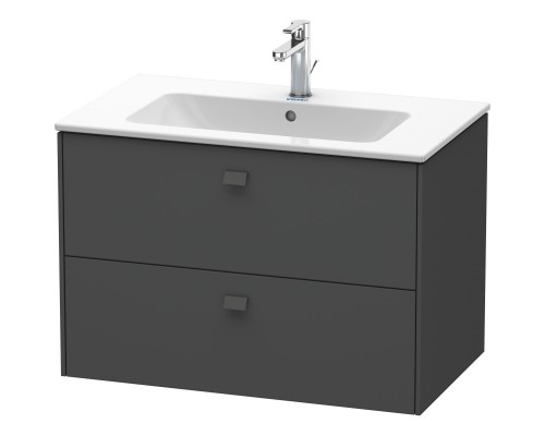 Тумба графит матовый 82 см Duravit Brioso BR410204949