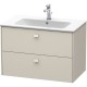 Тумба тауп матовый 82 см Duravit Brioso BR410209191