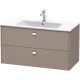 Тумба базальт матовый 102 см Duravit Brioso BR410301043