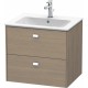 Тумба серый дуб 62 см Duravit Brioso BR410101035