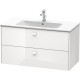 Тумба белый глянец 102 см Duravit Brioso BR410302222