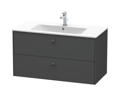 Тумба графит матовый 102 см Duravit Brioso BR410304949