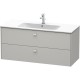 Тумба бетонно-серый матовый 122 см Duravit Brioso BR410400707