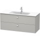 Тумба бетонно-серый матовый 122 см Duravit Brioso BR410401007